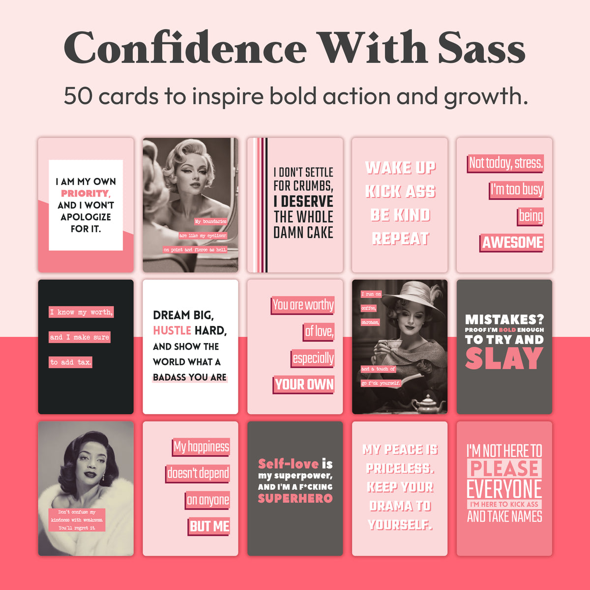 Sassy Badass Affirmation Cards