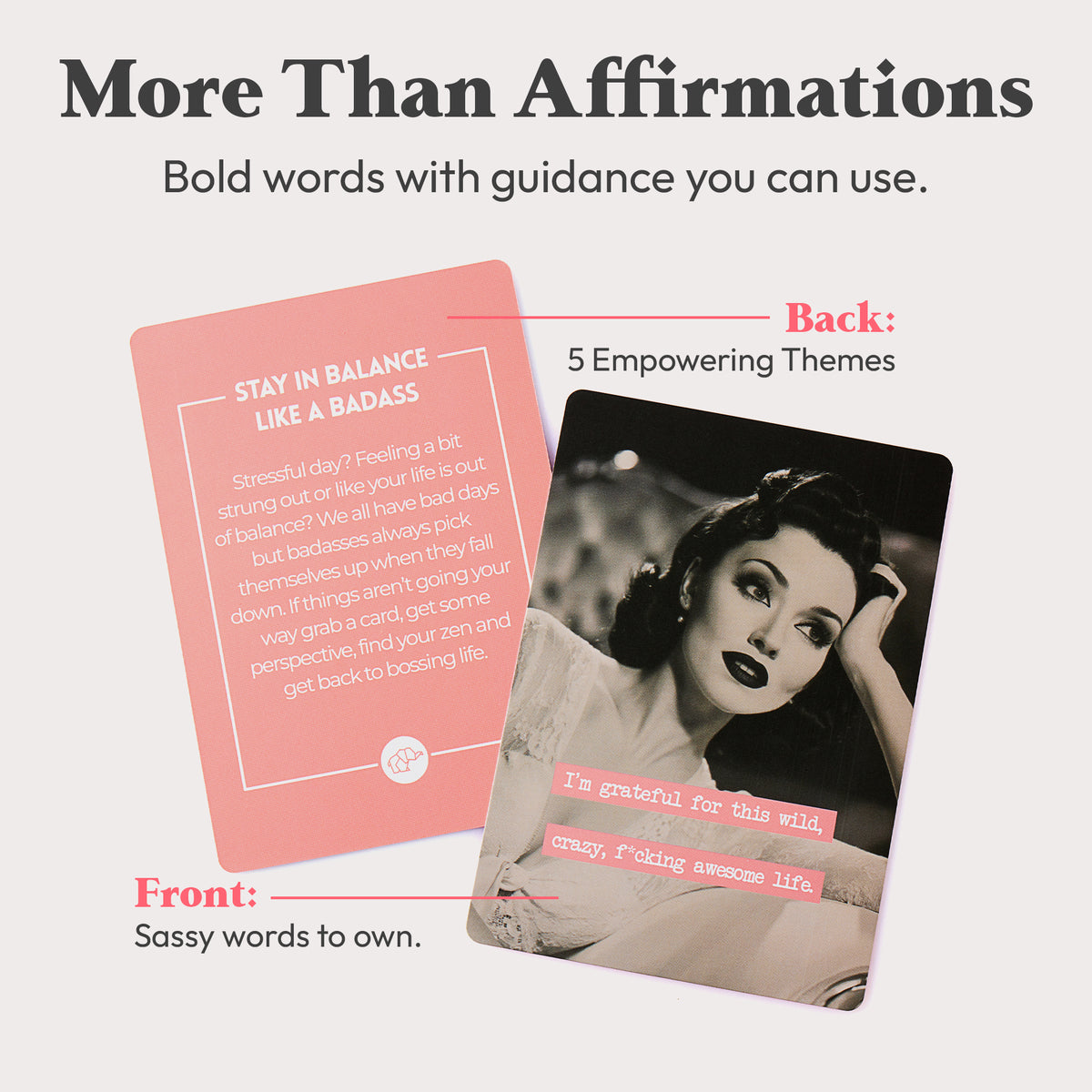 Sassy Badass Affirmation Cards