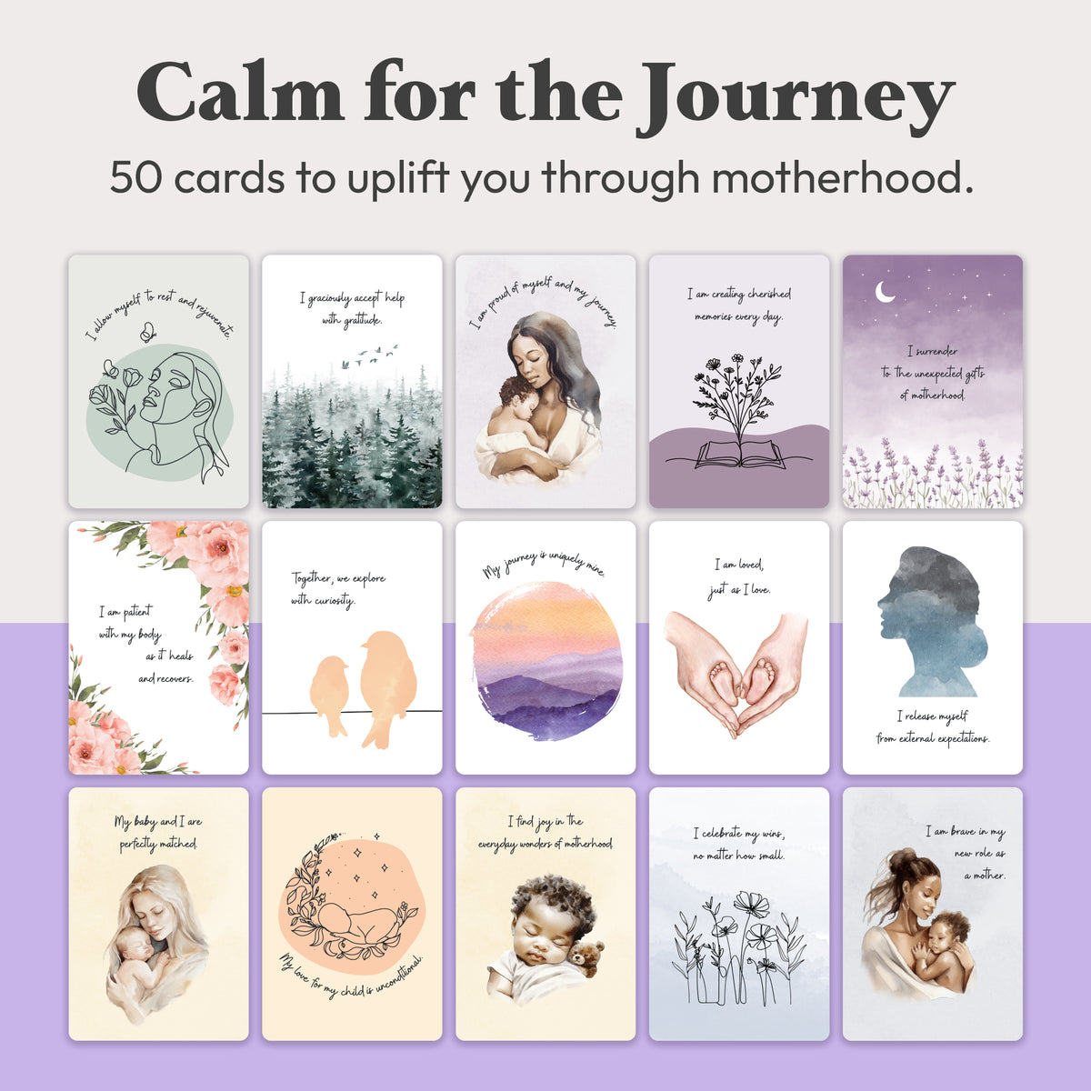 New Mom Postpartum Affirmation Cards