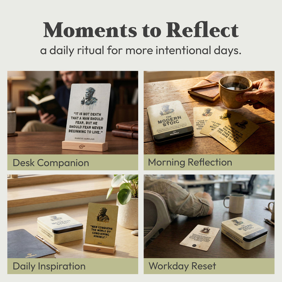 Daily Stoic Affirmation Cards